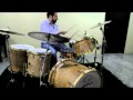 Shawn kelly on meka solid quilted maple drumset