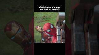 why spider-man holds back his punches #shorts