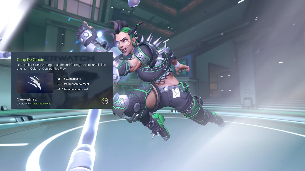 [Overwatch 2] 정커퀸 화려한 마무리 업적(귀요미 스프레이)(Junker Queen Coup De Gracie