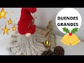 GNOMOS NAVIDEÑOS GRANDES MUY FÁCILES DE HACER