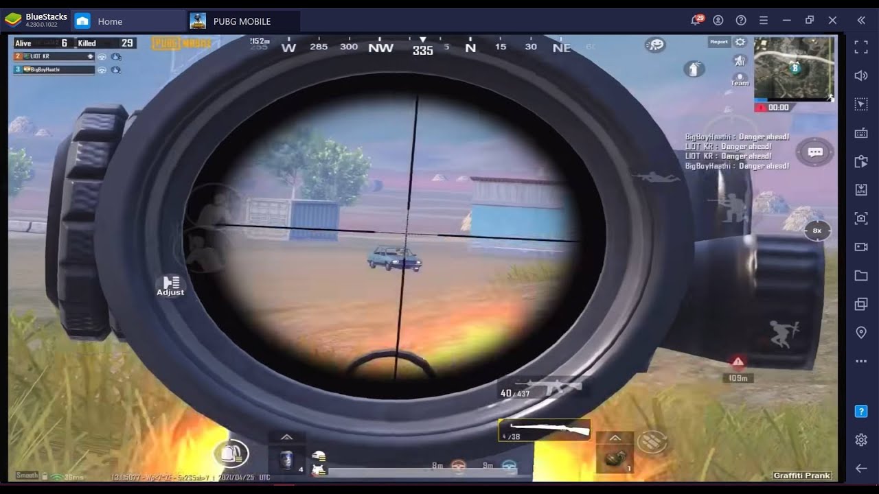 Camper Scout OP killed with AWM 400 mtr unbelievable shot. 6X scope sniping hacks