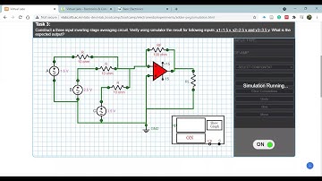 LEC 4: ADDER  (OP-AMP) EXPERIMENT USING VIRTUAL LAB | VIRTUAL EXPERIMENT
