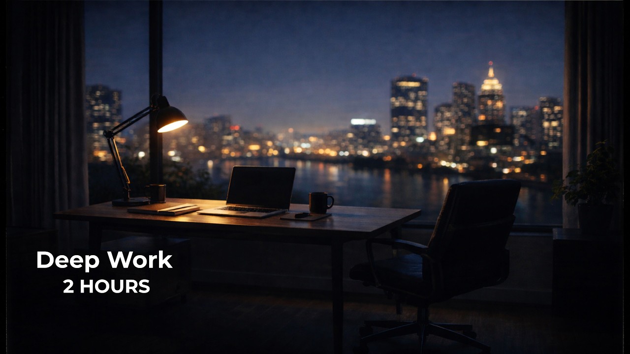 Deep Work Soundscape – 2 Hours – Ultra Minimal Ambient for Intense Focus