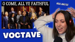 VOCTAVE O Come, All Ye Faithful | Vocal Coach Reacts (& Analysis) | Jennifer Glatzhofer