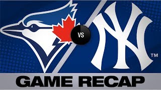 Yankees smash 3 home runs in 8-3 win | Blue Jays-Yankees Game Highlights 9/22/19