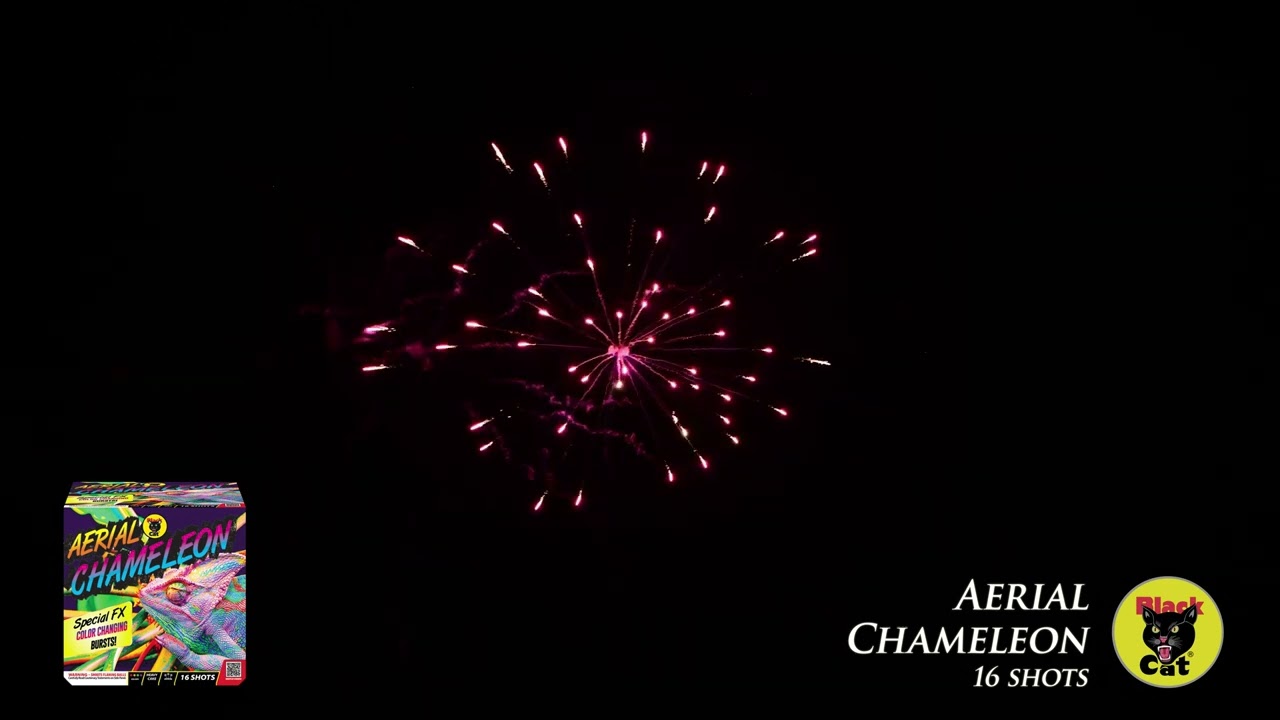 Aerial Chameleon - Black Cat Fireworks