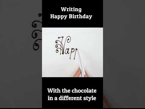 HOW TO WRITE ON CAKES - TIPS AND TRICKS The Easy Way to Write with Chocolate shorts