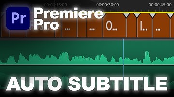 How To Create Automatic Subtitles In Premiere Pro