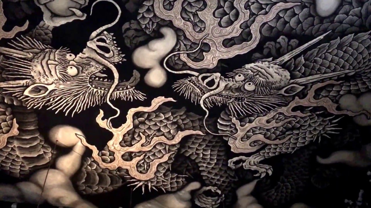 Twin Dragons at Kennin-ji. 京都