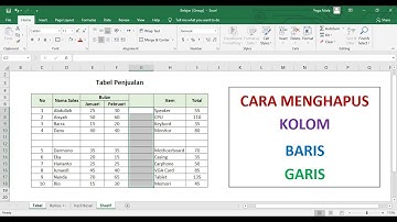 Cara Menghapus Kolom Baris dan Garis di Excel Mudah dan Cepat
