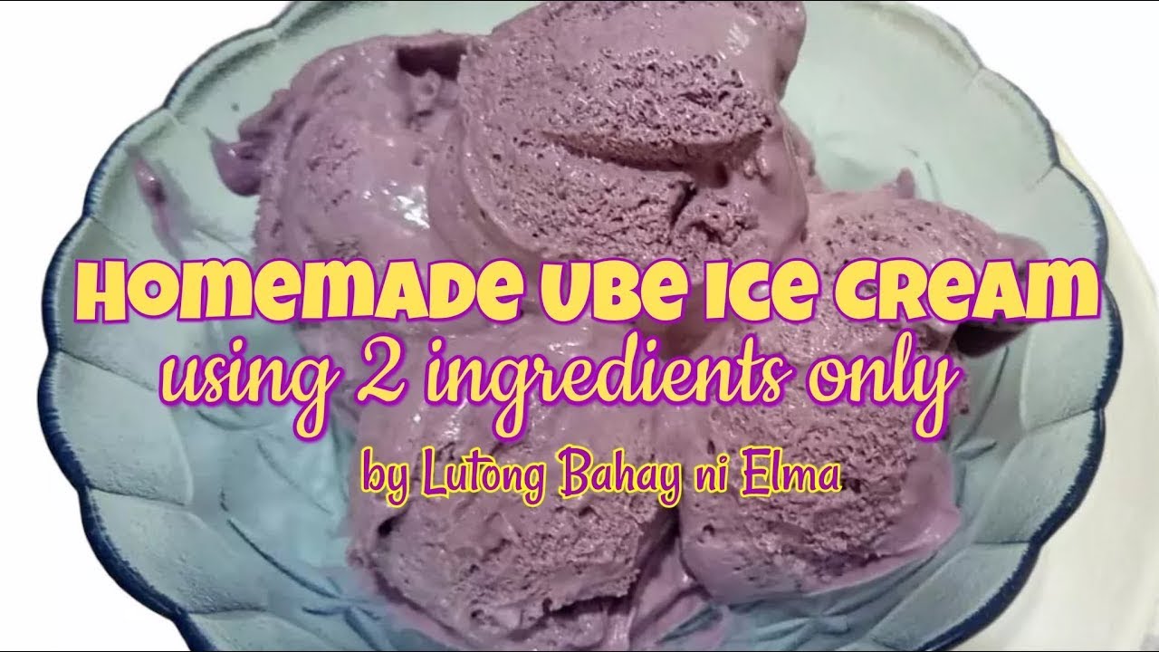 Super Easy Ube Ice Cream (2 ingredients only) Lutong Bahay ni Elma 