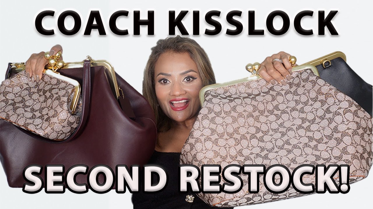 バッグ Coach Frame Bag In Snakeskin Kisslock COACH KISSLOCK FRAME BAG IS BACK! STUNNING THROWBACK TO GLAMOUR