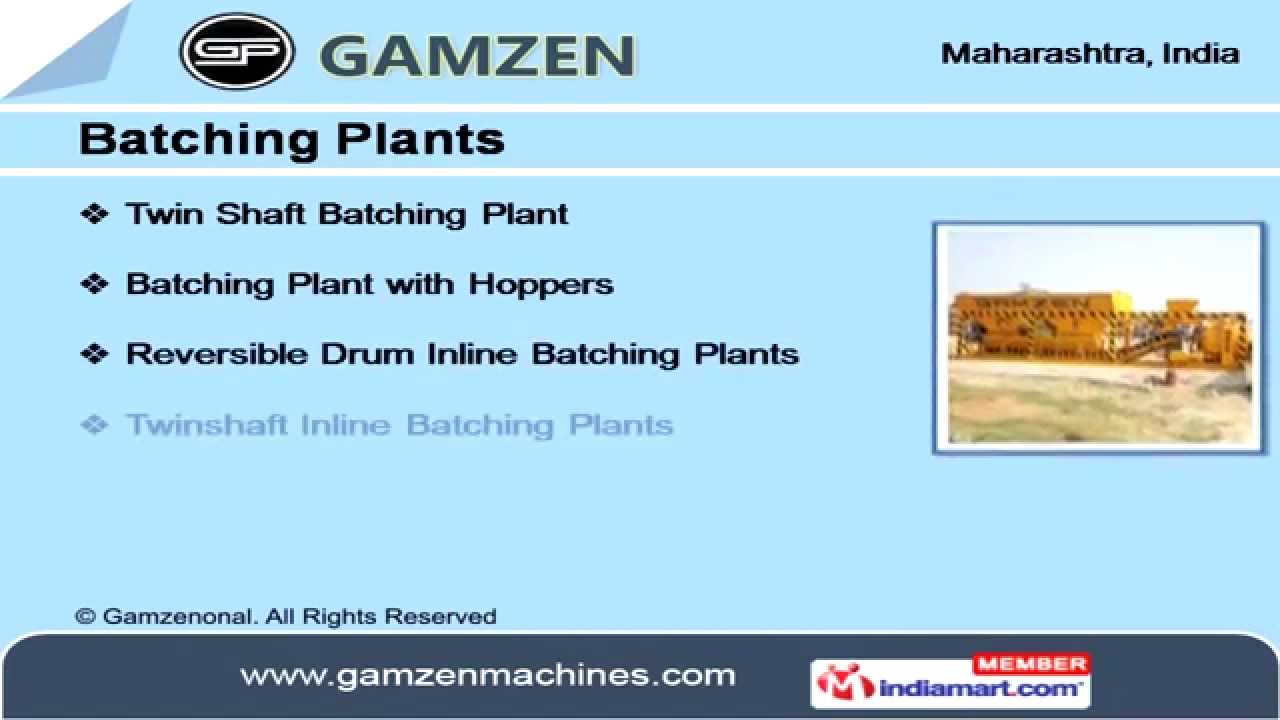 Concrete Mixers by Gamzen Plast Private Limited, Mumbai YouTube