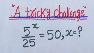 A tricky challenge, Solve for X in this nice Algebra Math question ⁉️
