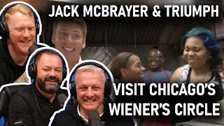 Jack McBrayer \& Triumph Visit Chicago's Wiener's Circle REACTION | OFFICE BLOKES REACT!!