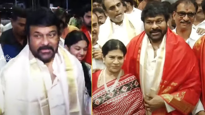 Megastar Chiranjeevi Tirumala Trip Complete Video | Chiranjeevi Family @ Tirumala