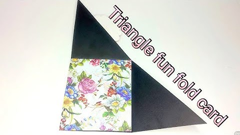 DIY - Triangle fun fold card tutorial #card #cards