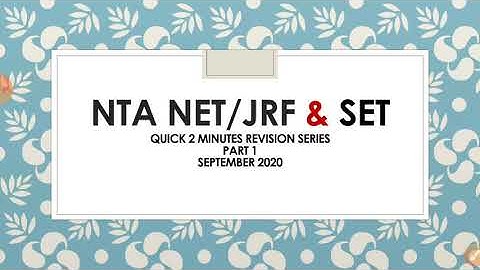 NTA NET/JRF & SET September 2020 Environmental Science Quick 2 minute revision series part 1 GIS