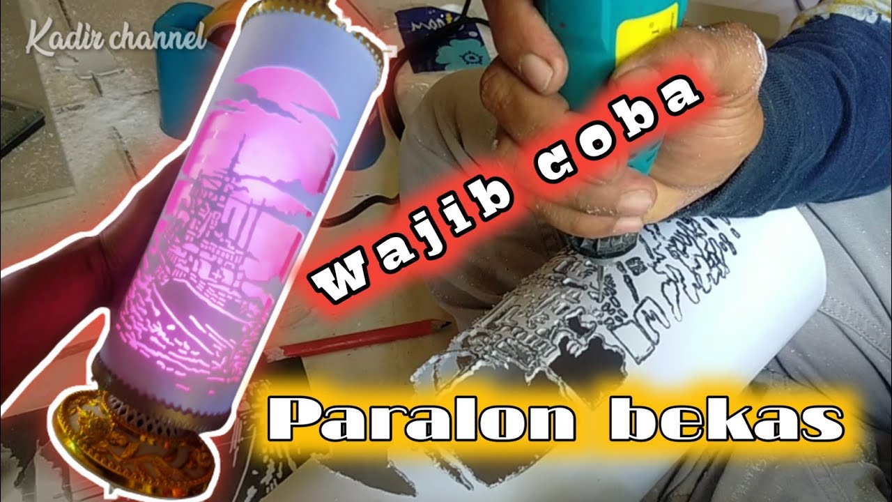 TUTORIAL MEMBUAT LAMPU HIAS DARI PARALON || MOTIF KAPAL- Kadir channel