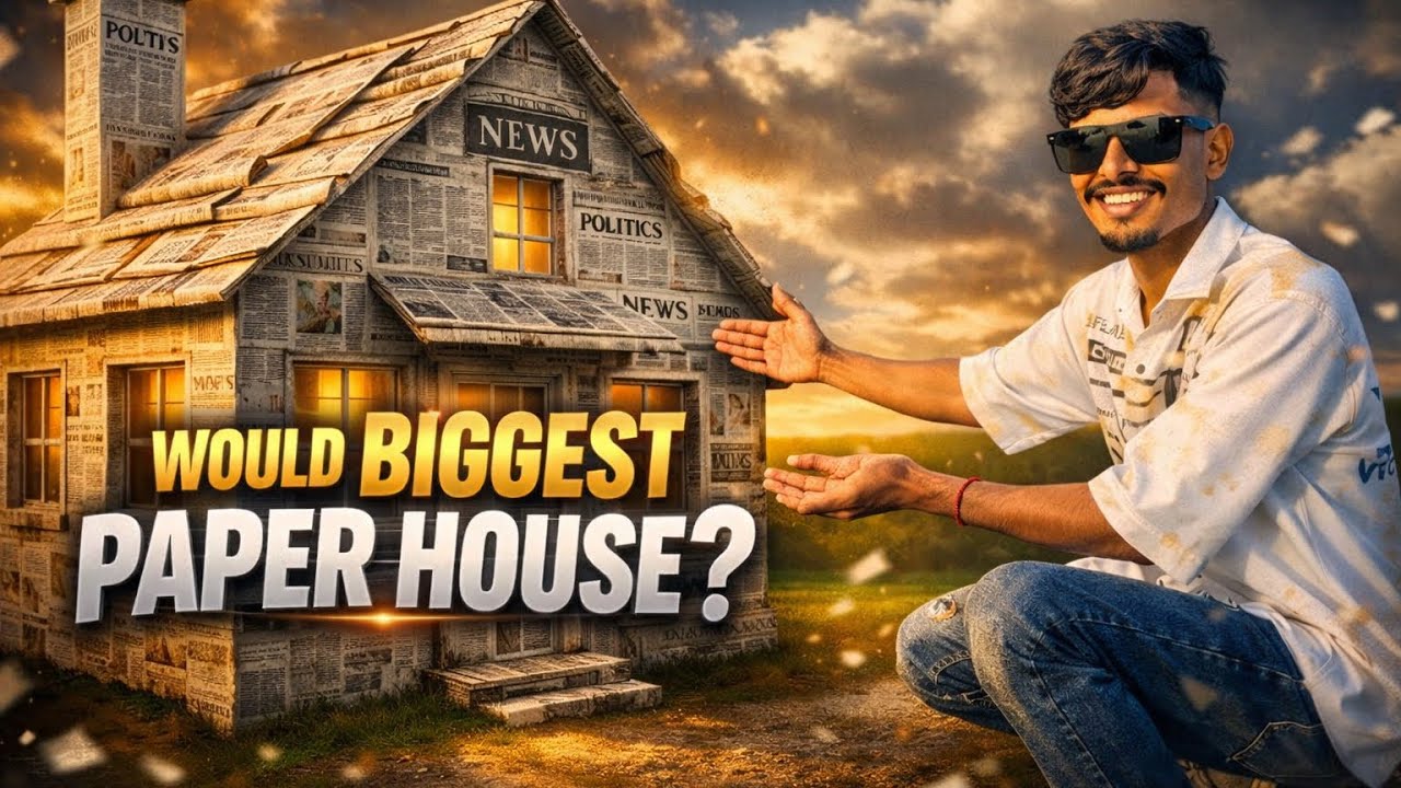 News Paper Se Bana Pura Ghar! 😱 - Reality Exposed 