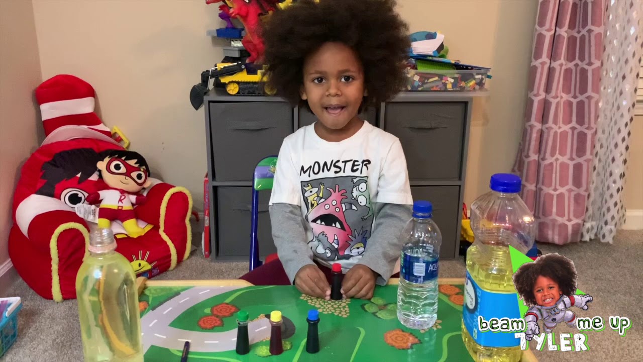 Tyler Science Experiments Beam me up Tyler | DIY Science experiment - Lava Lamp - YouTube