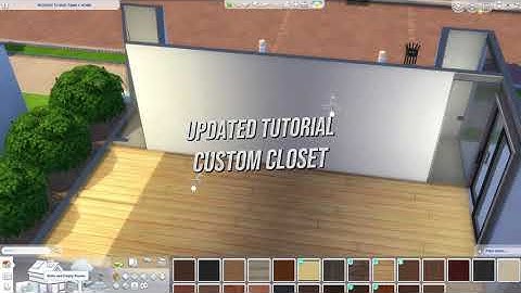 The Sims 4 Builds: Custom Closet - Updated Speedbuild Video