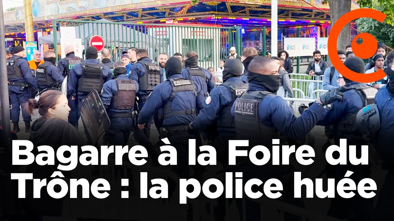 Bagarre à la Foire du Trône : la police huée en arrivant - 14/04/2025