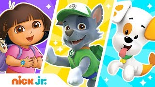 Guess the Missing Colors w/ PAW Patrol, Bubble Guppies, Dora & Butterbean! | Color Games | Nick Jr.