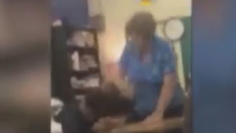Teacher Caught Repeatedly Hitting Student
