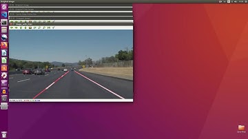 Lane detection in an image using ROS, Python and OpenCV