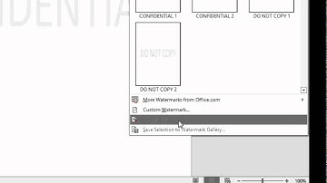 Inserting a Watermark in MS Word 2016