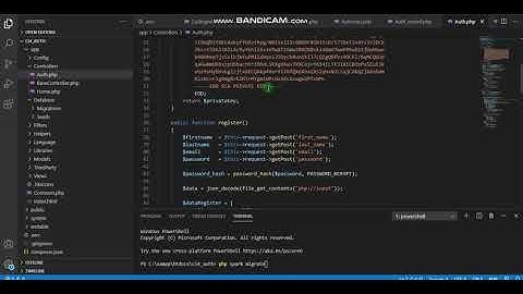 JSON Web Token (JWT) menggunakan CodeIginiter 4 on Windows OS | Ahmad Eka Fauzi (0917040054)