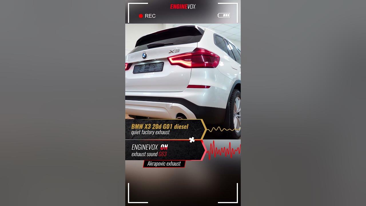 Electronic active sound exhaust system BMW X3 20d G01 diesel ENGINEVOX