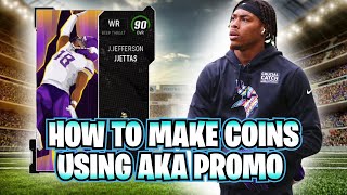How to Make coins Using the Aka Program in Madden 24 Ultimate Team