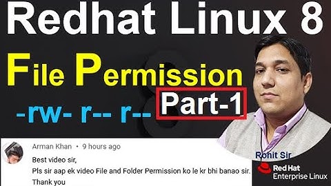 Linux-8 | RHEL-8 File Permission in Linux Part-11 | How to Change File Permission in Linux8 in Hindi