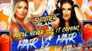 Mandy Rose vs Sonya Deville. Hair vs Hair Match. Summerslam 2020