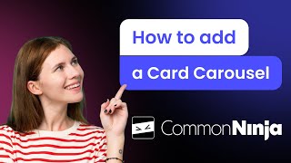 How to add a Card Carousel to your website