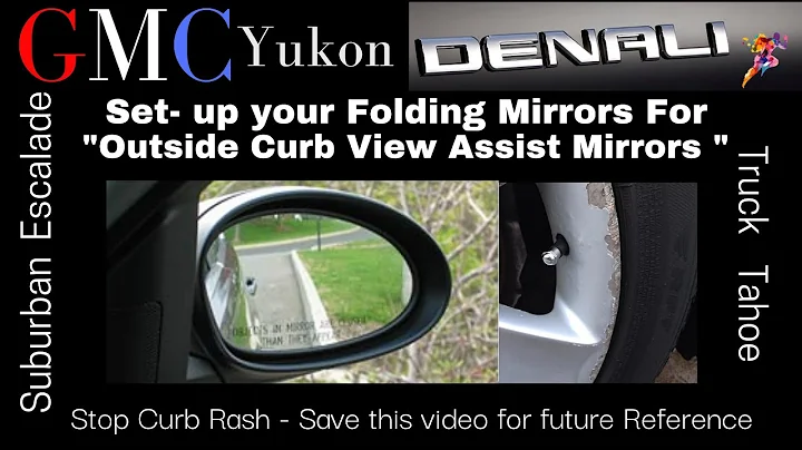Vermeiden Sie Bordsteinschäden mit GMC's Outside Curb View Assist Mirrors