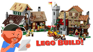 The Medieval Town Square PART 4 [LIVE🔴] | "The Start of The Watchtower! | Lego Build!