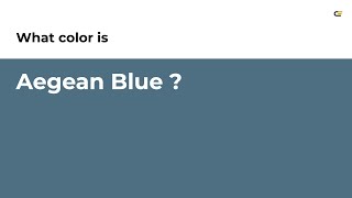 Aegean Blue color #4e6e81 hex color - Blue color - Warm color 4e6e81