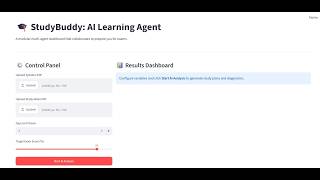 StudyBuddy: AI-powered Study Assistant [Google x Kaggle] Project Demonstration