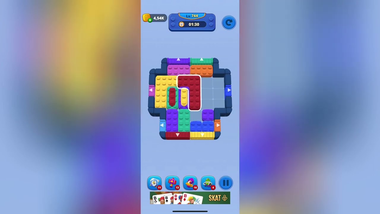 Color Slide Jam Level 744 Solution Walkthrough - YouTube