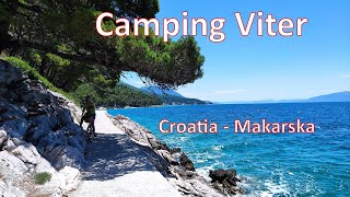 4K 2023 Camping Viter, Zaostrog, Makarska Riviera, Croatia. Camp Viter, Chorwacja, Zaostrog Makarska