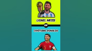 Would You Rather? #50 Lionel Messi Or Cristiano Ronaldo