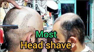 head shaver Most ✔️Attractive Head Shave tutorial 2023 Bald head shave Men's 🤕