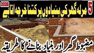 House Construction Guide Step By Step in Pakistan | House Foundation Walls Construction Details 2026