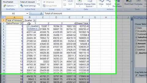 Summarizing your data and creating pivot tables using ActiveData For Excel