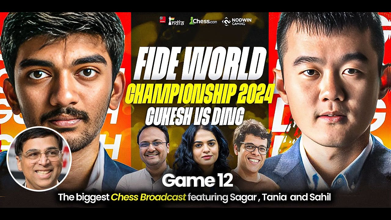 ding-vs-gukesh-game-12-fide-world-championship-2024-ft-sagar