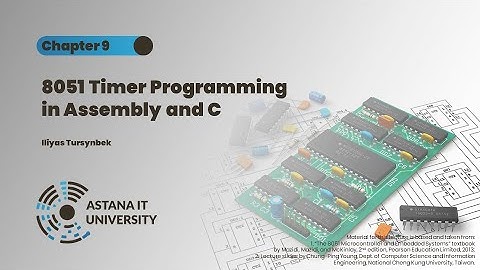 Chapter 9 - 8051 Timer Programming in Assembly and C