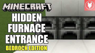 Minecraft Bedrock - Hidden Furnace Entrance Tutorial  ( Xbox / MCPE / Windows 10 / Switch )